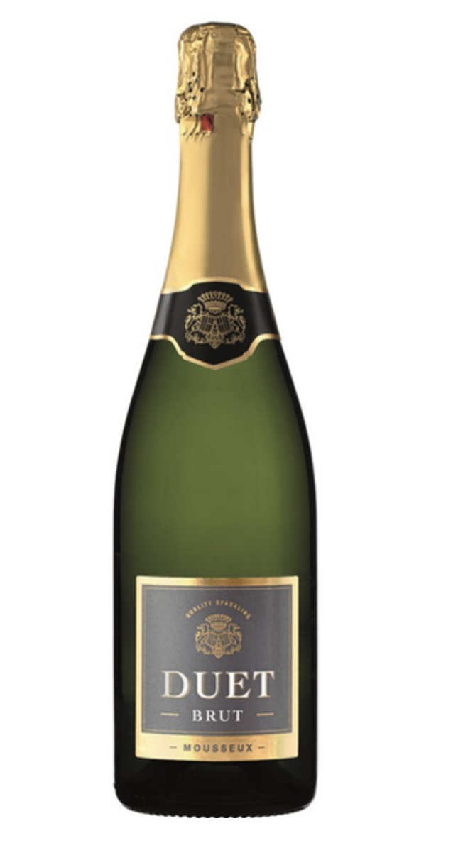 Вино ігристе Duet Brut сухе біле 10.5% 0.75 л